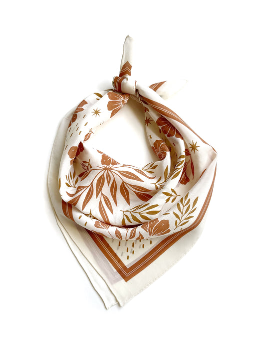 Desert Floral Silk Scarf