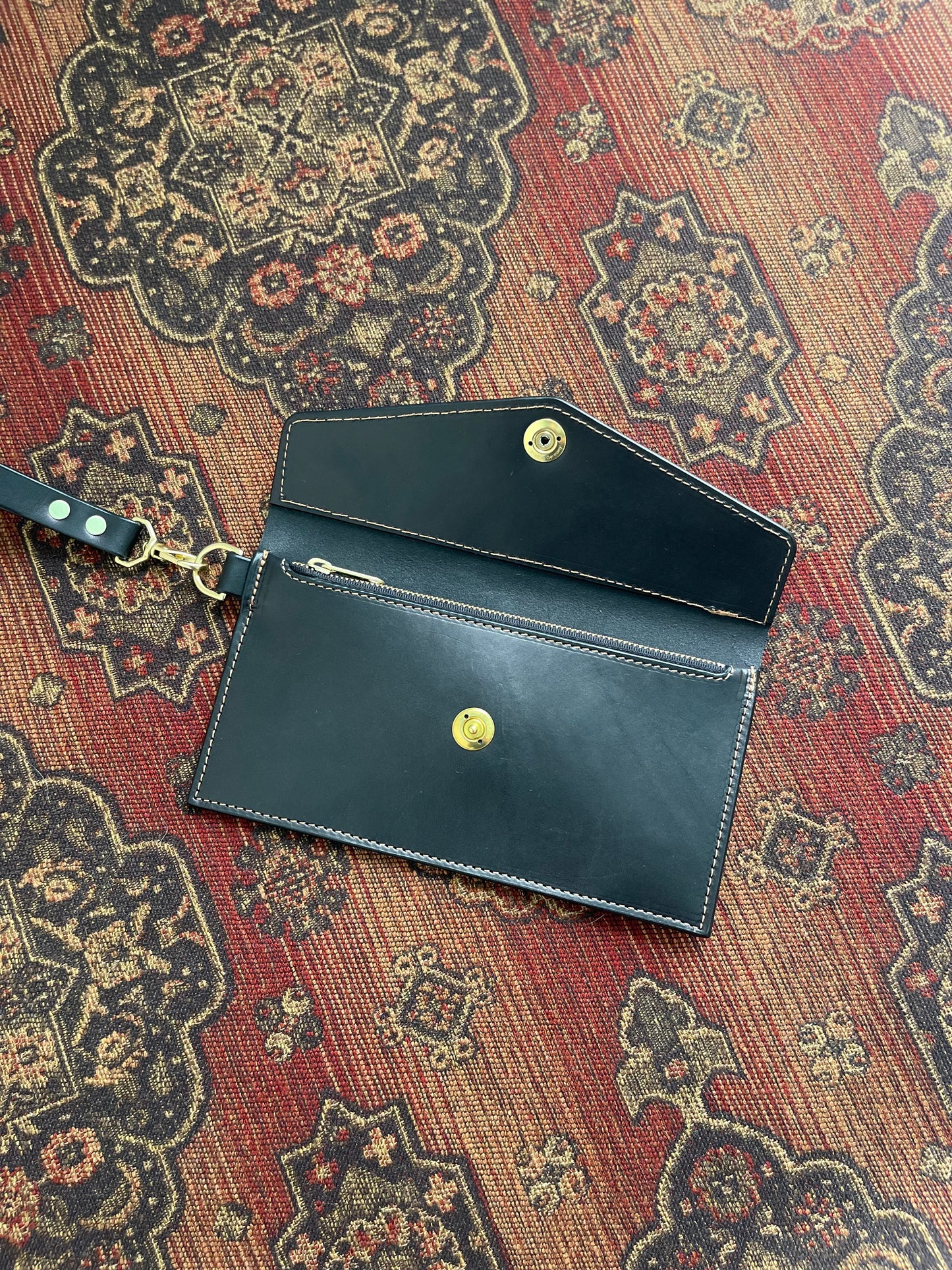 Ember Envelope Clutch in Black