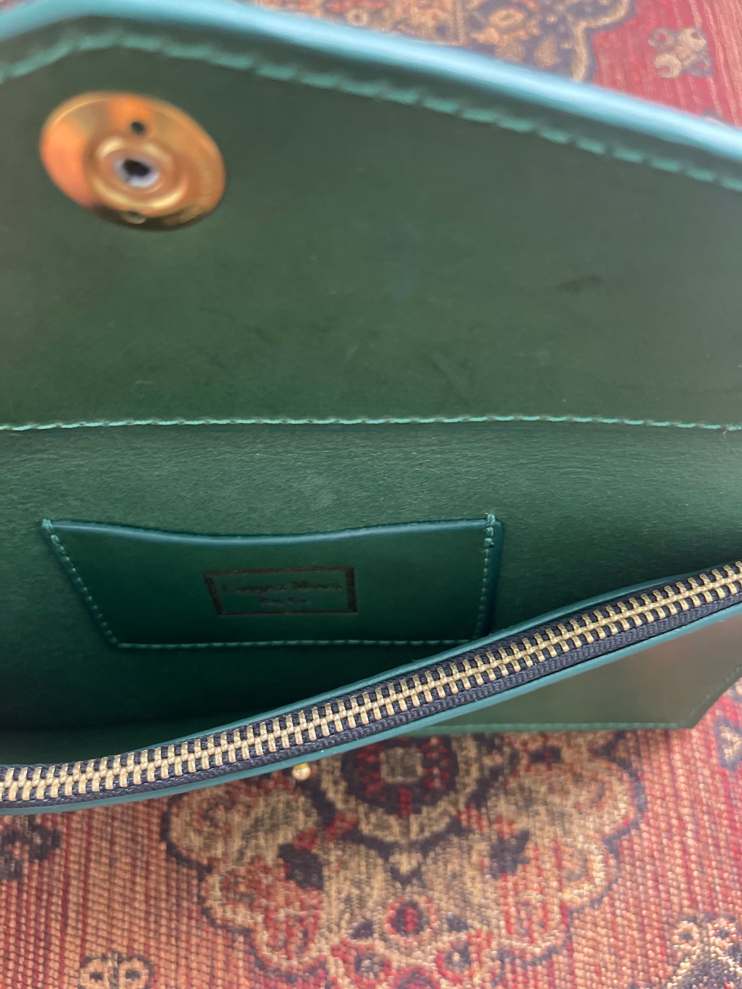 Ember Envelope Clutch in Clover