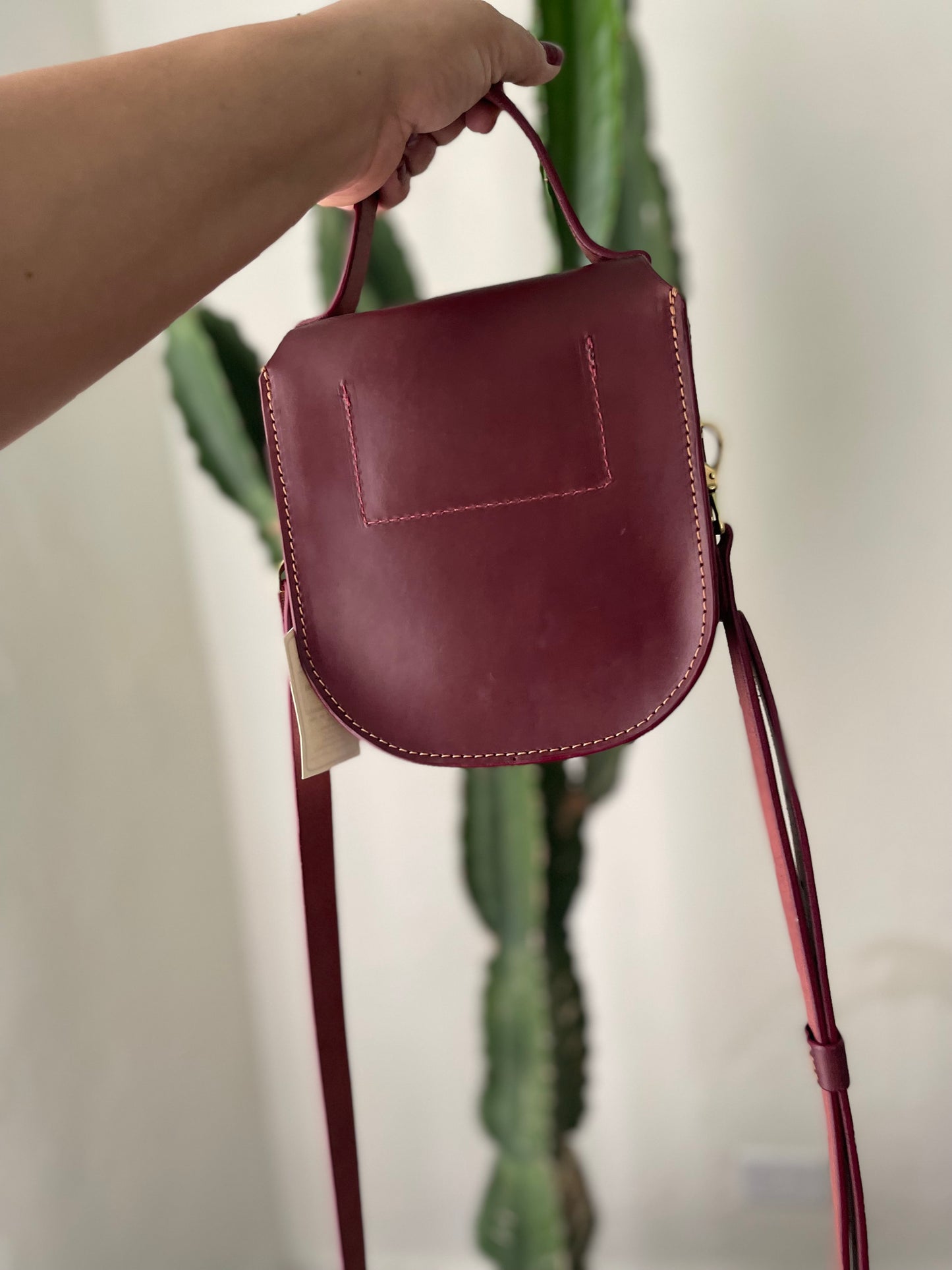 The Ellis mini Western in Oxblood