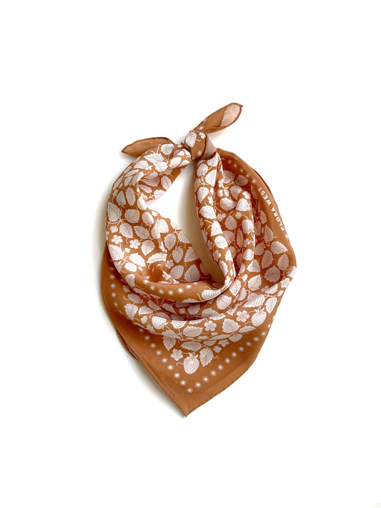 Strawberry Patch Silk Scarf