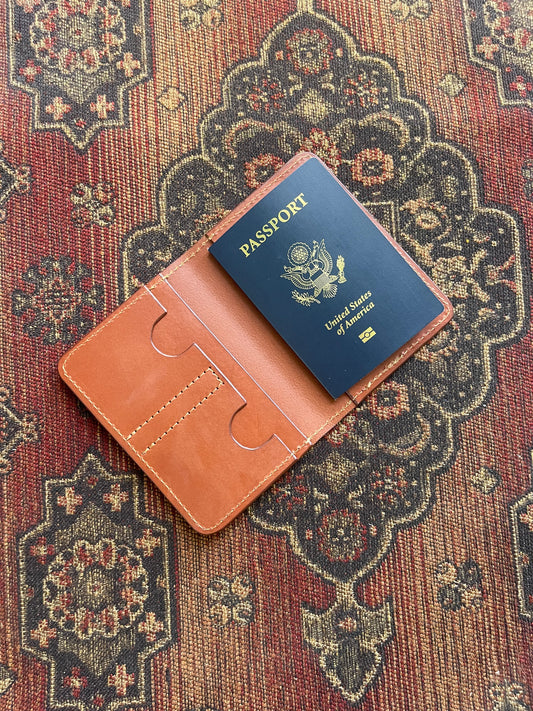 The Avery Pass Port Wallet in Cognac