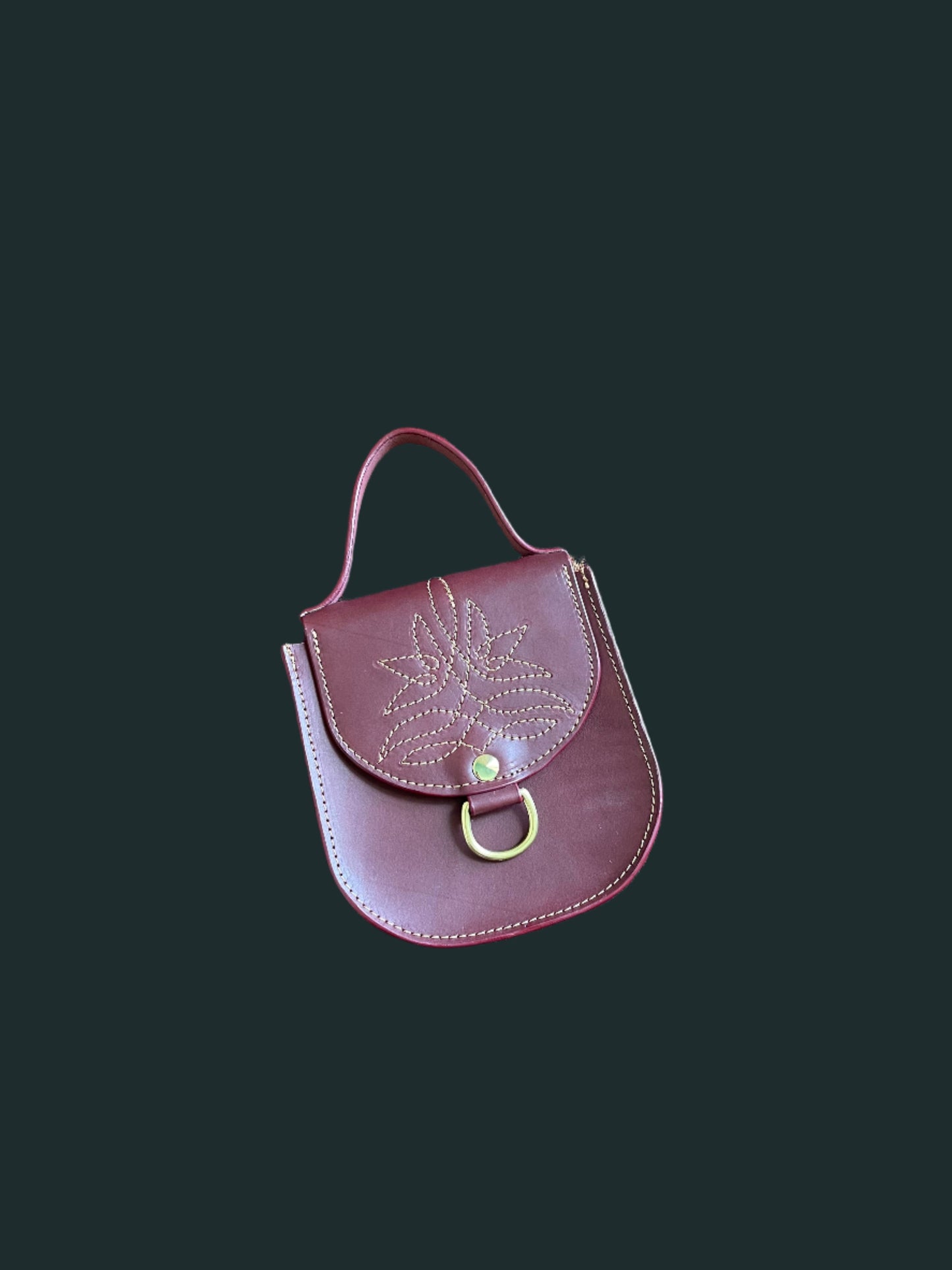 The Ellis mini Western in Oxblood