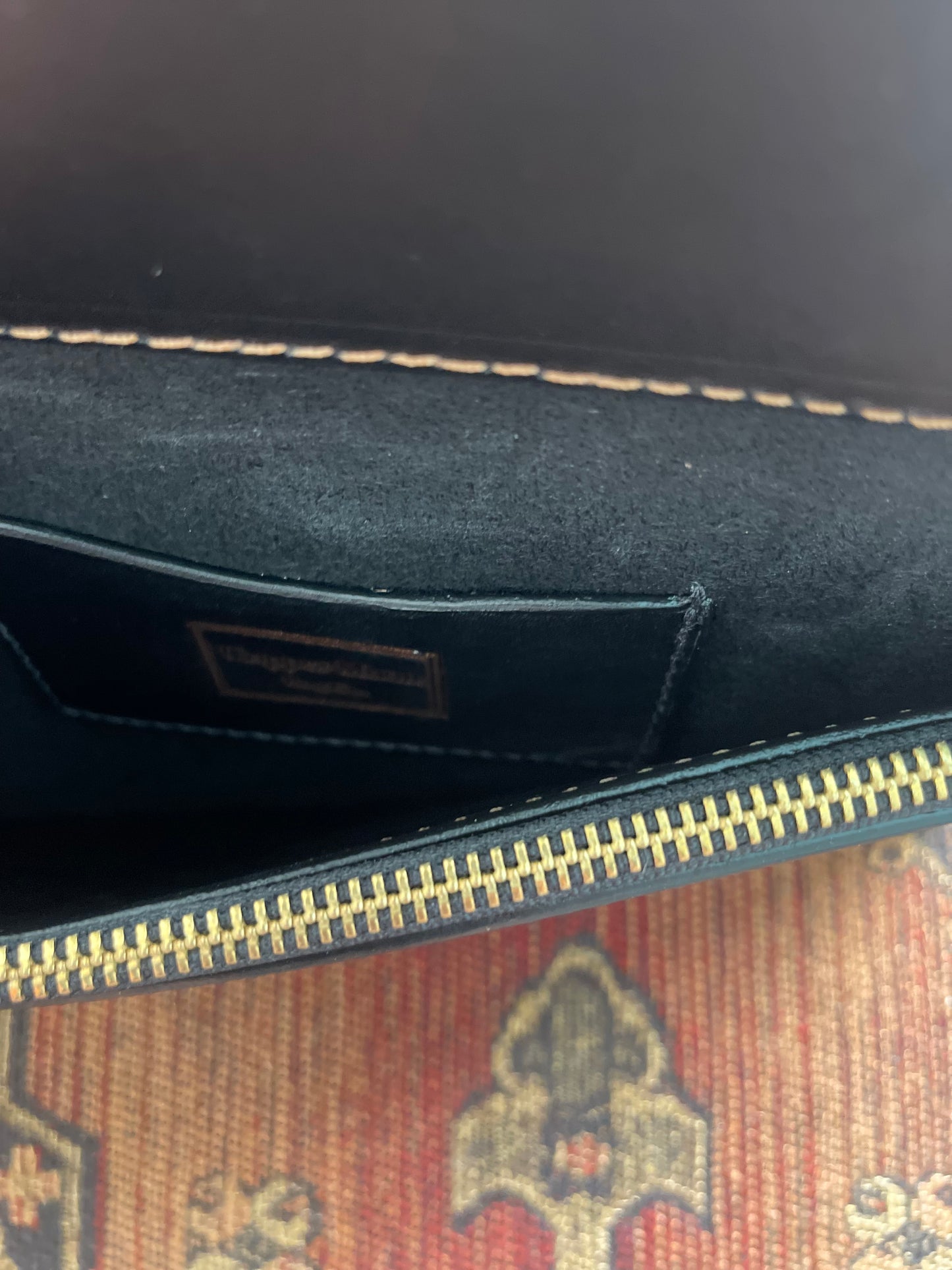 Ember Envelope Clutch in Black