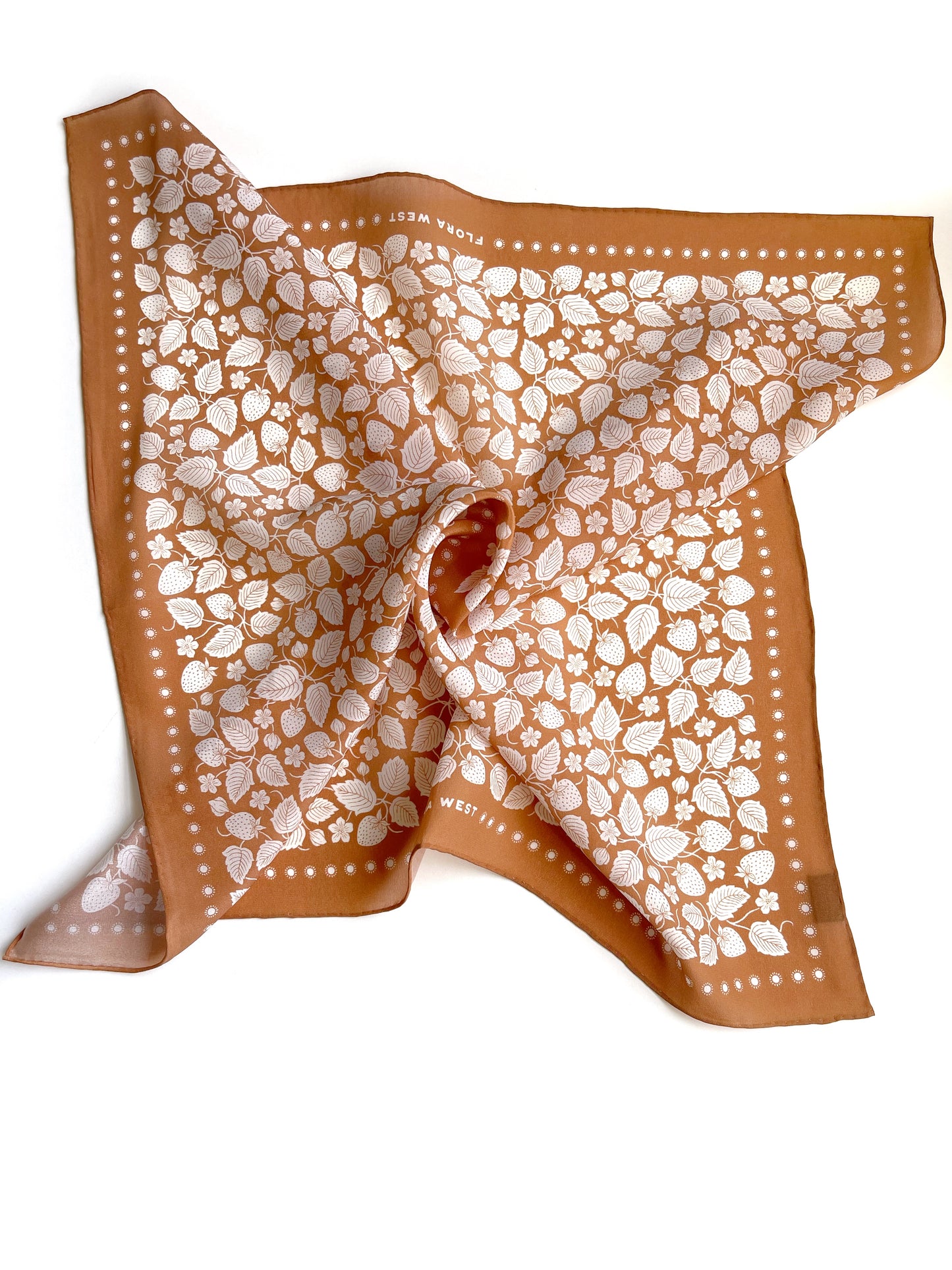 Strawberry Patch Silk Scarf