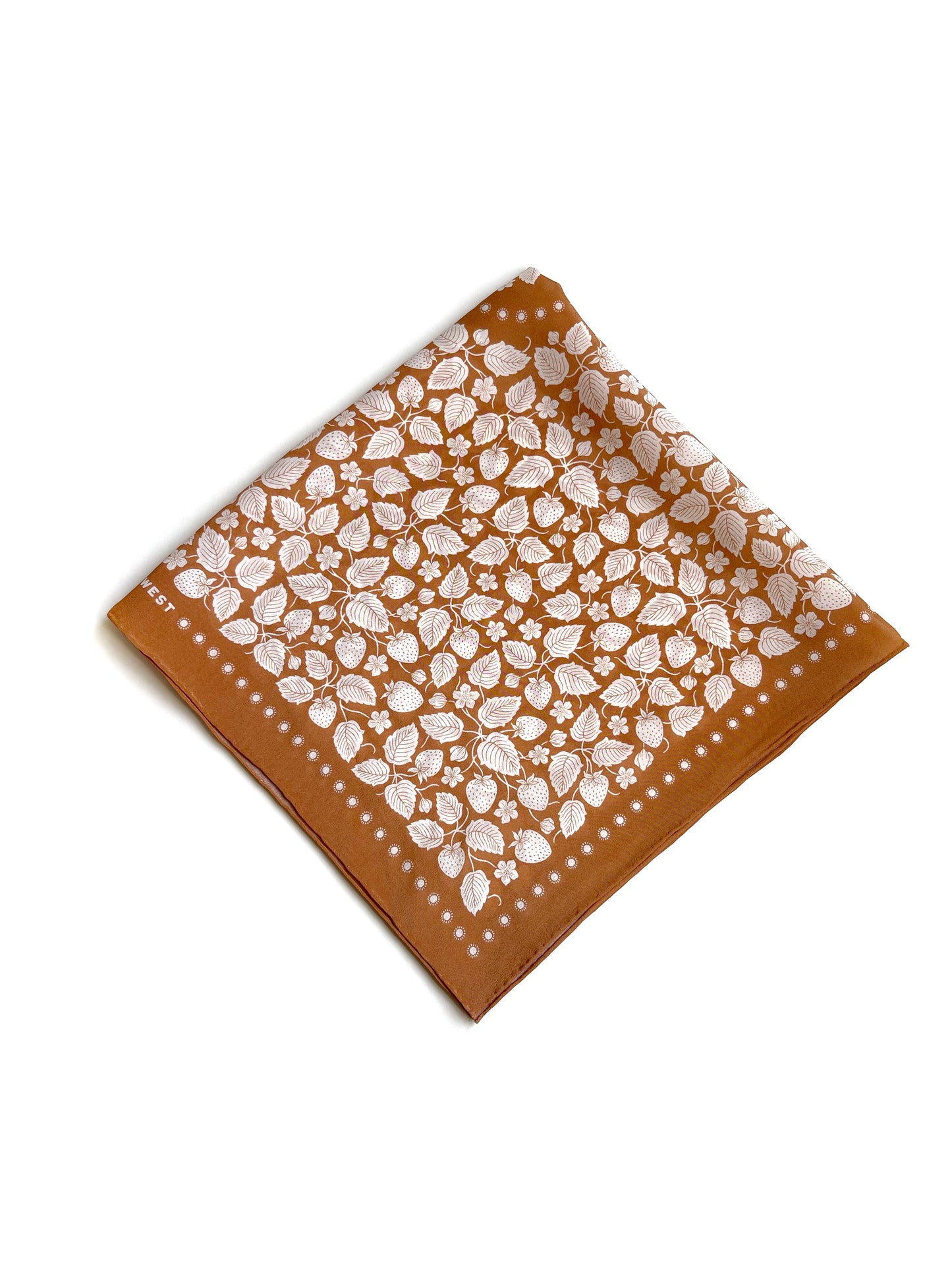 Strawberry Patch Silk Scarf
