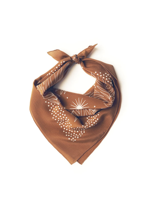 Sun Palm Silk Scarf