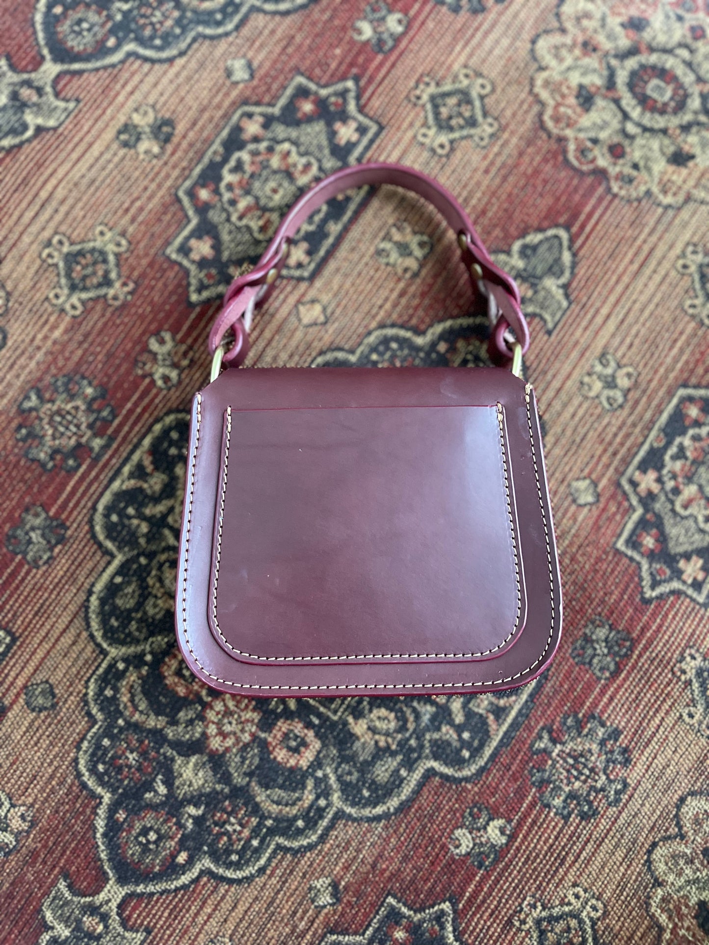 The  Hadley Mini Handbag in Oxblood